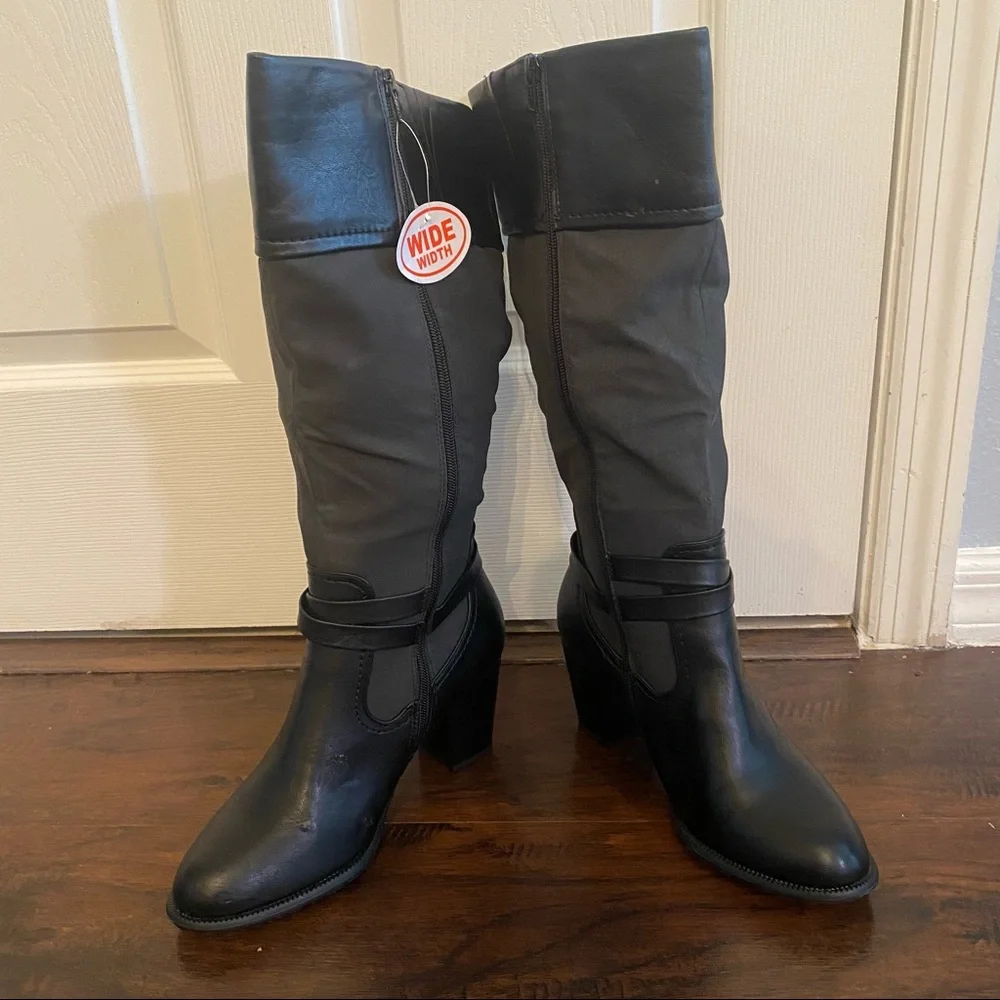 White Mountain Black Tall Boots - Picture 2 of 10